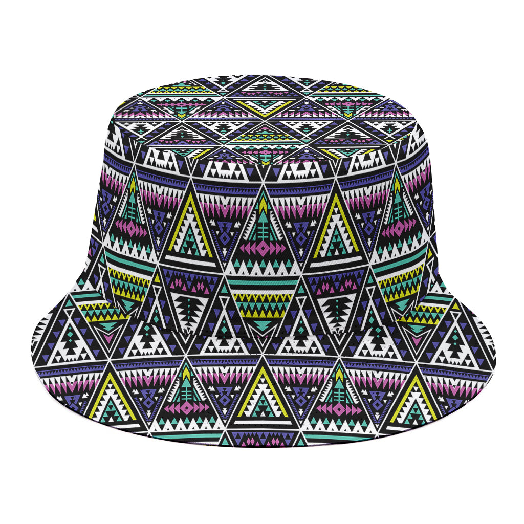 Colorful Geometric Native Navajo Print Bucket Hat