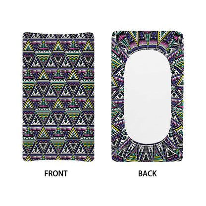 Colorful Geometric Native Navajo Print Changing Pad Cover
