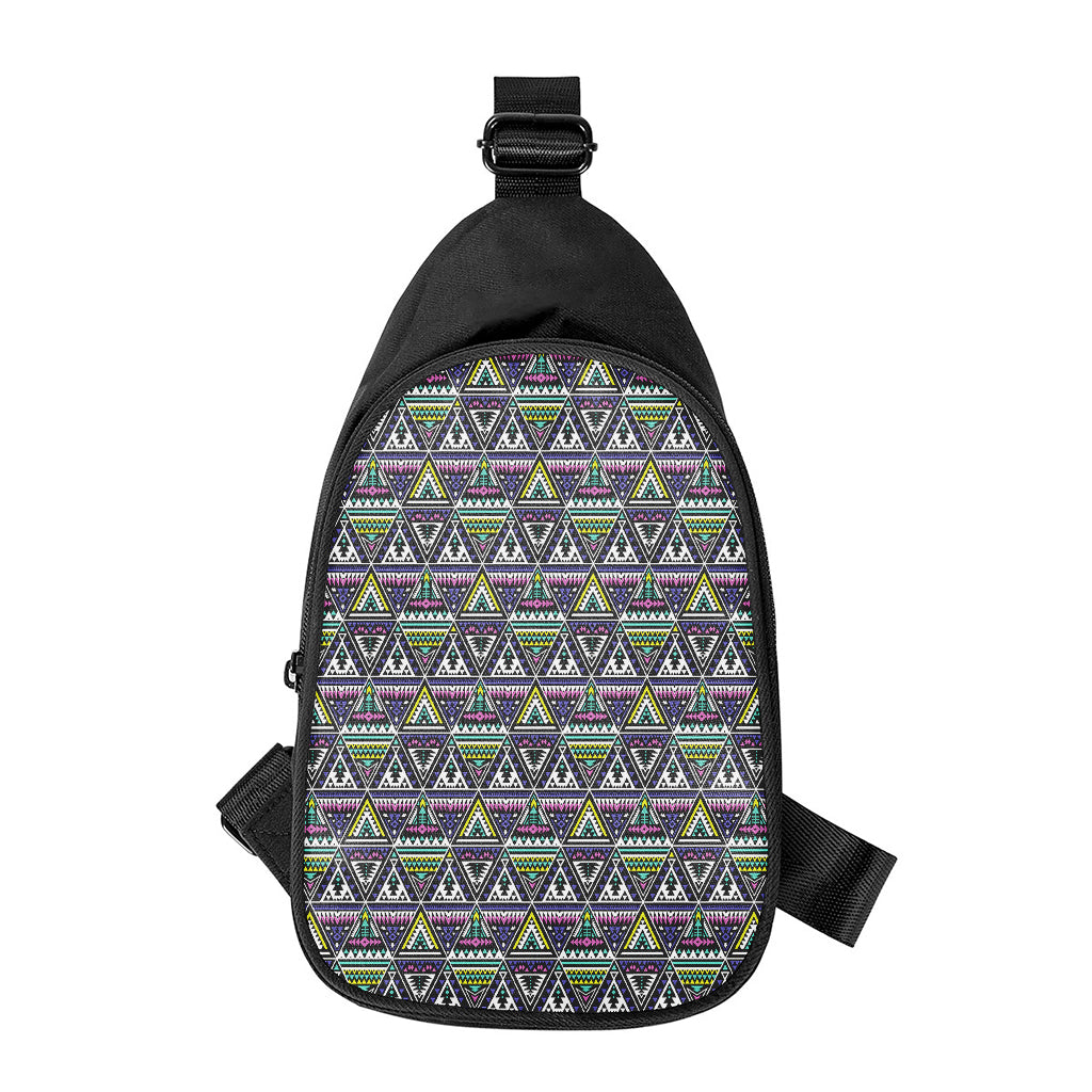 Colorful Geometric Native Navajo Print Chest Bag
