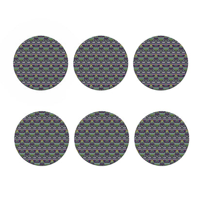 Colorful Geometric Native Navajo Print Coaster Set