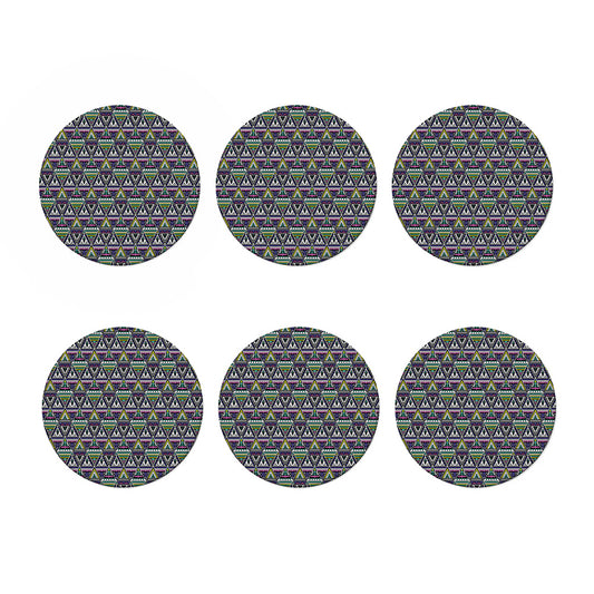 Colorful Geometric Native Navajo Print Coaster Set