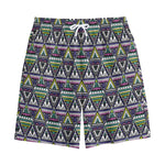 Colorful Geometric Native Navajo Print Cotton Shorts