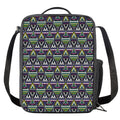 Colorful Geometric Native Navajo Print Crossbody Lunch Bag