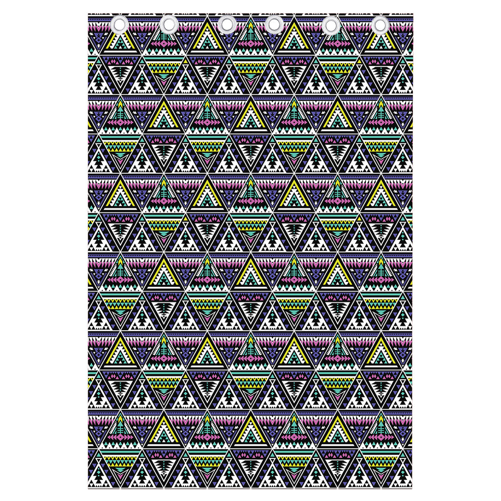 Colorful Geometric Native Navajo Print Curtain