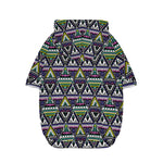 Colorful Geometric Native Navajo Print Dog Zip Up Hoodie