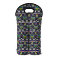 Colorful Geometric Native Navajo Print Double Neoprene Wine Tote