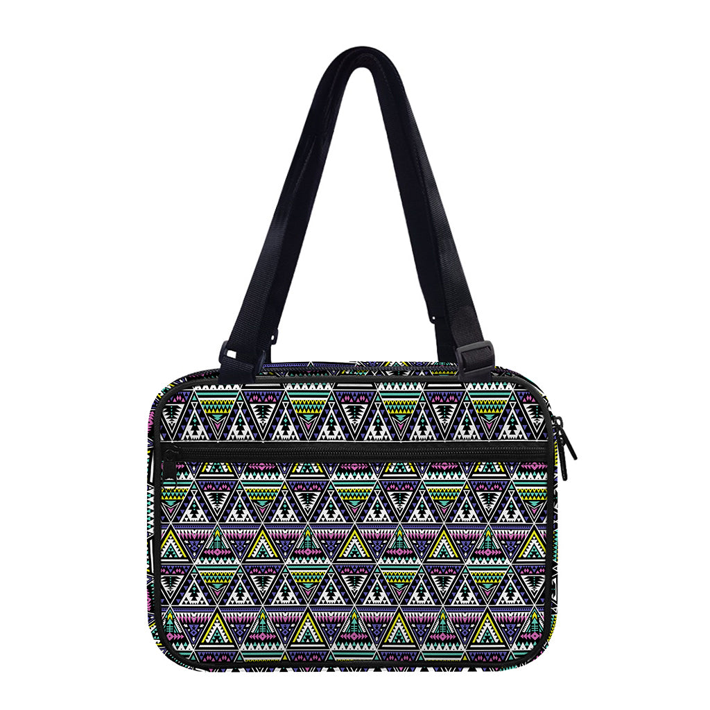 Colorful Geometric Native Navajo Print Double Strap Bible Bag