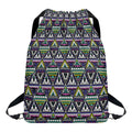 Colorful Geometric Native Navajo Print Drawstring Backpack