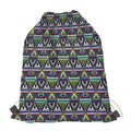 Colorful Geometric Native Navajo Print Drawstring Bag