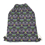 Colorful Geometric Native Navajo Print Drawstring Bag
