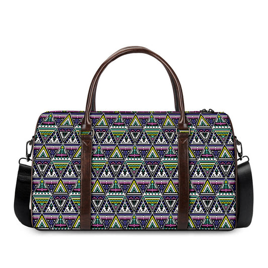 Colorful Geometric Native Navajo Print Duffle Bag