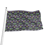 Colorful Geometric Native Navajo Print Flag