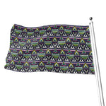 Colorful Geometric Native Navajo Print Flag