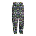Colorful Geometric Native Navajo Print Fleece Lined Knit Pants