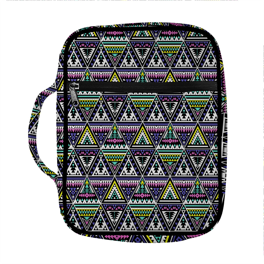 Colorful Geometric Native Navajo Print Front Pocket Bible Bag