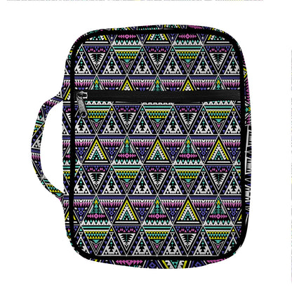 Colorful Geometric Native Navajo Print Front Pocket Bible Bag