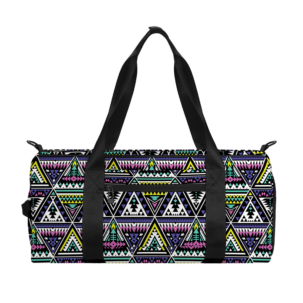 Colorful Geometric Native Navajo Print Gym Bag