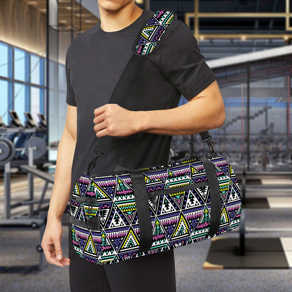Colorful Geometric Native Navajo Print Gym Bag
