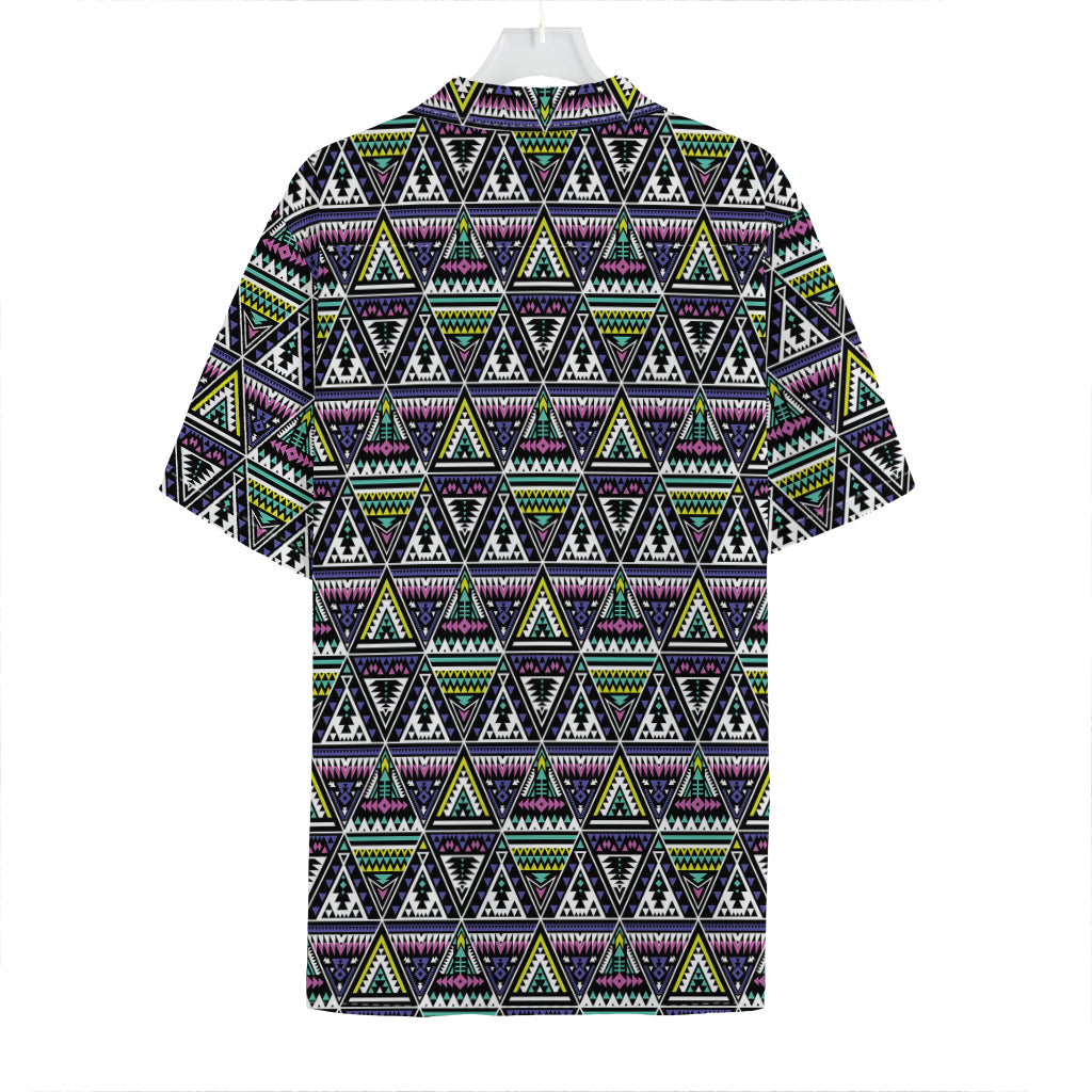 Colorful Geometric Native Navajo Print Hawaiian Shirt