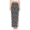 Colorful Geometric Native Navajo Print High Slit Maxi Skirt