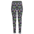 Colorful Geometric Native Navajo Print High-Waisted Pocket Leggings