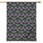 Colorful Geometric Native Navajo Print House Flag