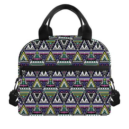 Colorful Geometric Native Navajo Print Insulated Lunch Bag