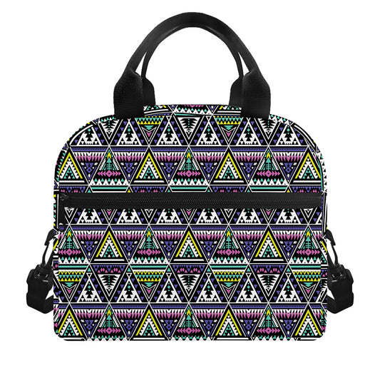 Colorful Geometric Native Navajo Print Insulated Lunch Bag