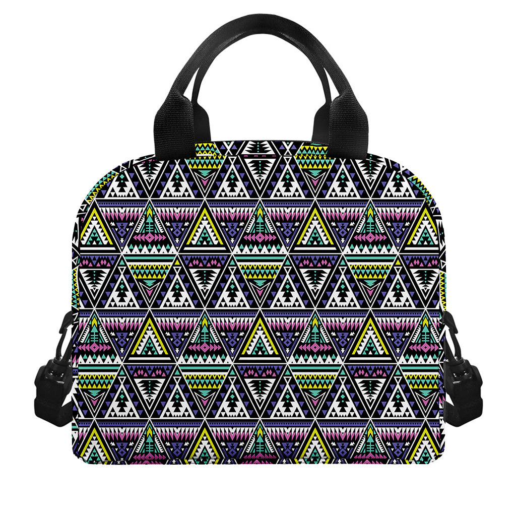 Colorful Geometric Native Navajo Print Insulated Lunch Bag