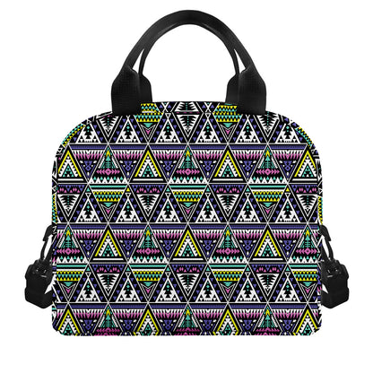 Colorful Geometric Native Navajo Print Insulated Lunch Bag