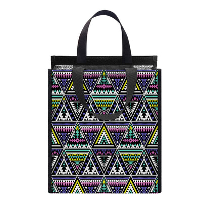 Colorful Geometric Native Navajo Print Insulated Lunch Tote