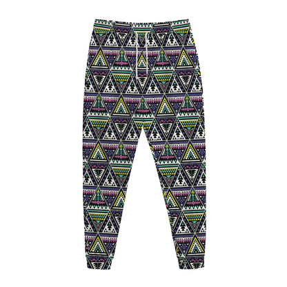 Colorful Geometric Native Navajo Print Jogger Pants