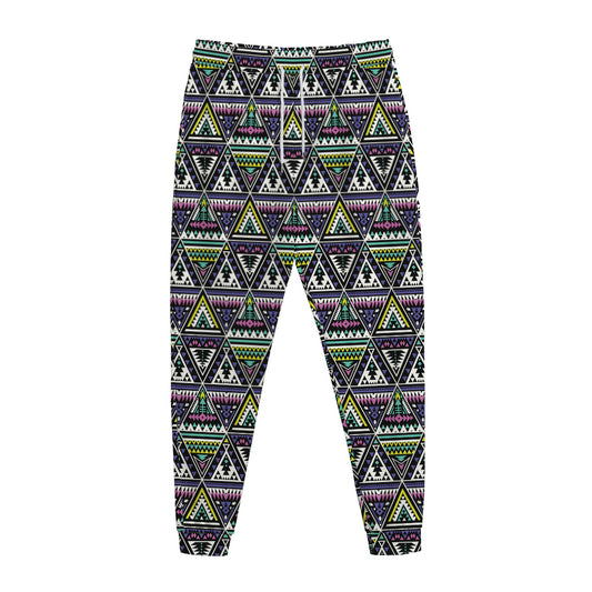 Colorful Geometric Native Navajo Print Jogger Pants