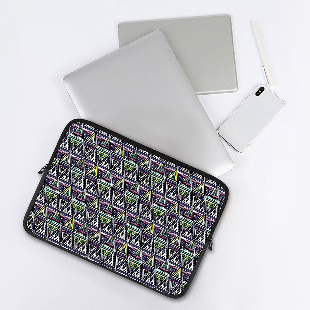 Colorful Geometric Native Navajo Print Laptop Sleeve