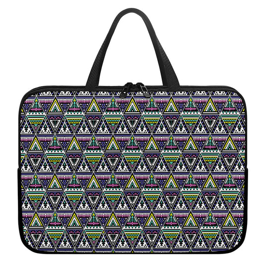 Colorful Geometric Native Navajo Print Laptop Sleeve With Handle