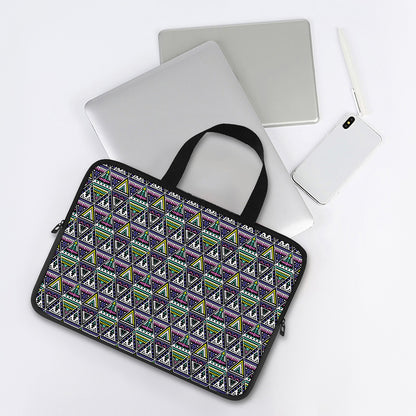 Colorful Geometric Native Navajo Print Laptop Sleeve With Handle