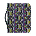 Colorful Geometric Native Navajo Print Leather Bible Cover