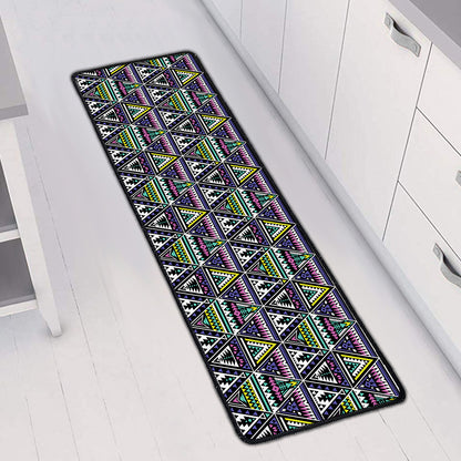 Colorful Geometric Native Navajo Print Long Kitchen Mat
