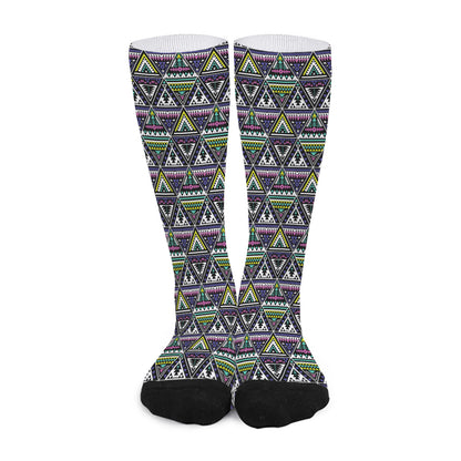 Colorful Geometric Native Navajo Print Long Socks