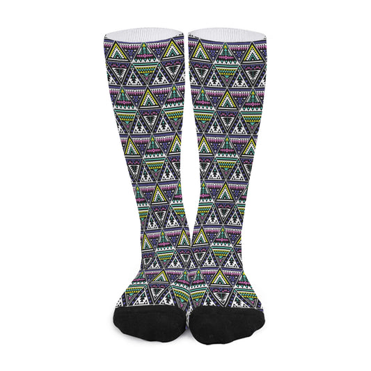 Colorful Geometric Native Navajo Print Long Socks