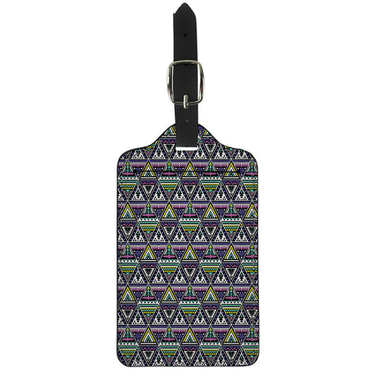 Colorful Geometric Native Navajo Print Luggage Tag