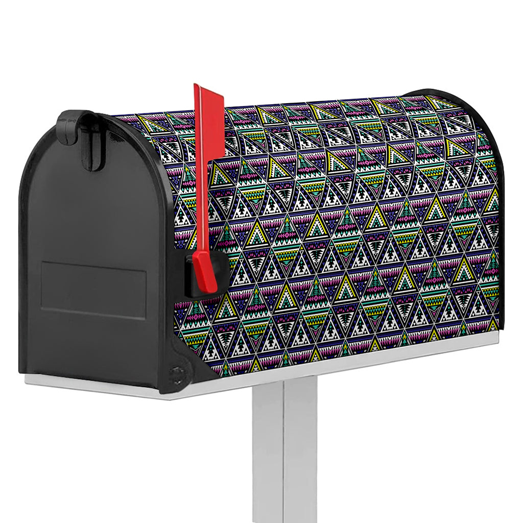 Colorful Geometric Native Navajo Print Mailbox Cover