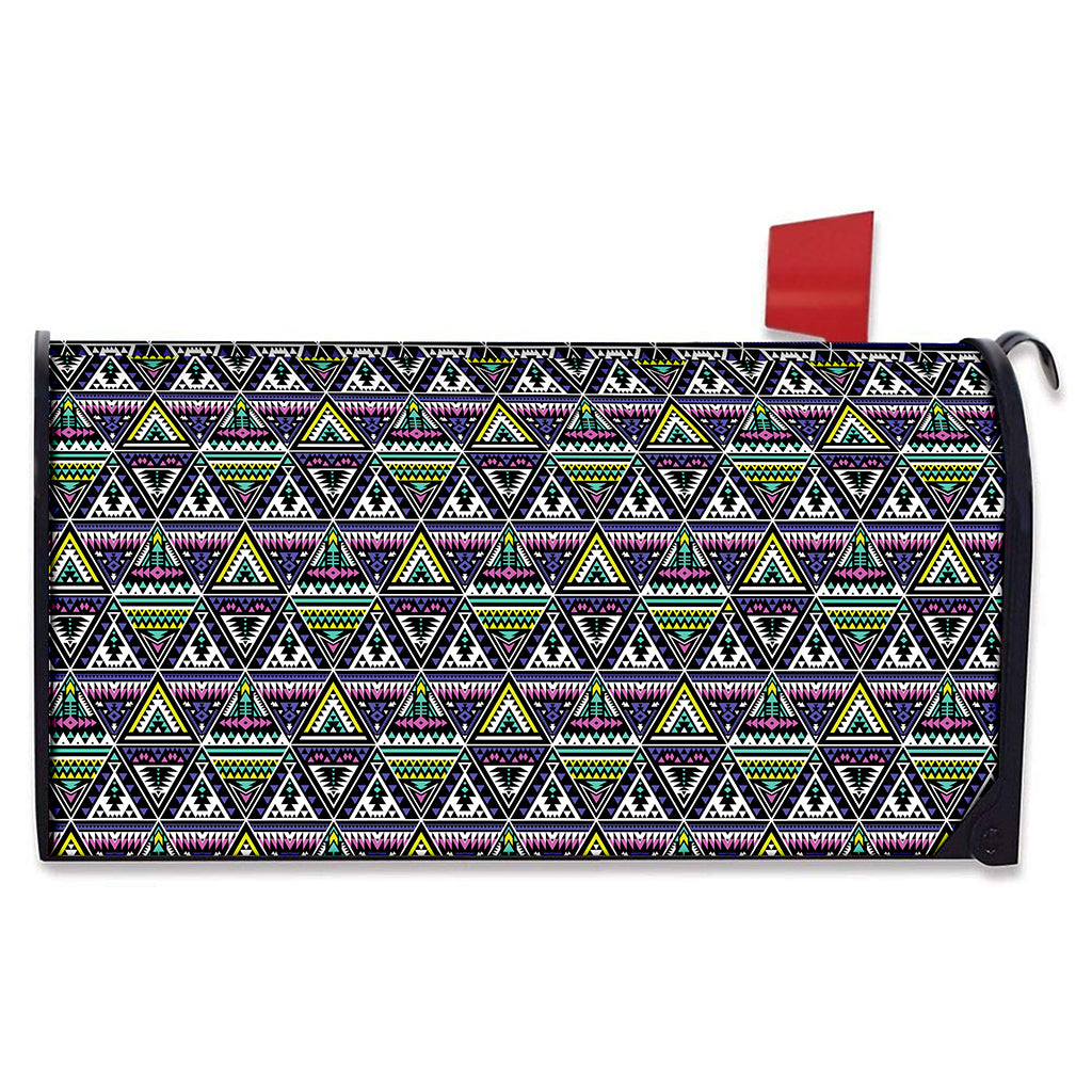 Colorful Geometric Native Navajo Print Mailbox Cover
