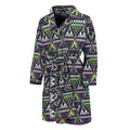 Colorful Geometric Native Navajo Print Men's Bathrobe