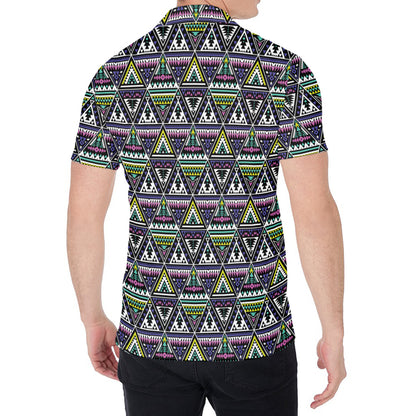 Colorful Geometric Native Navajo Print Men's Shirt