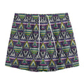 Colorful Geometric Native Navajo Print Mesh Shorts