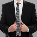 Colorful Geometric Native Navajo Print Necktie
