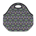 Colorful Geometric Native Navajo Print Neoprene Lunch Bag