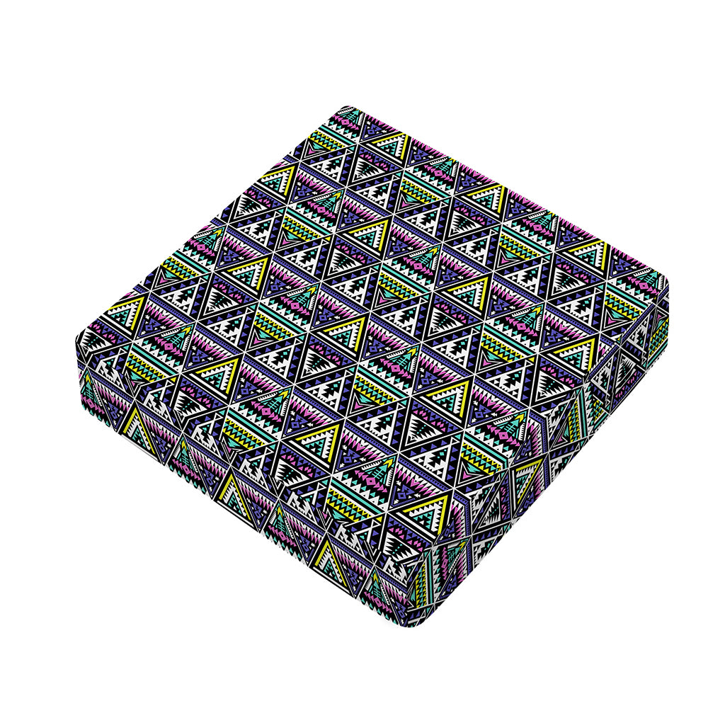Colorful Geometric Native Navajo Print Outdoor Seat Cushion Cover