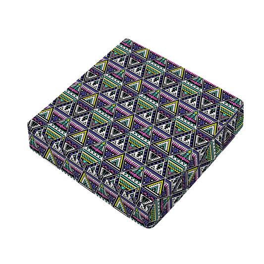 Colorful Geometric Native Navajo Print Outdoor Seat Cushion Cover